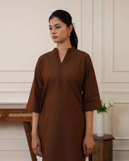 Mocha Muse Kurta Pant Set
