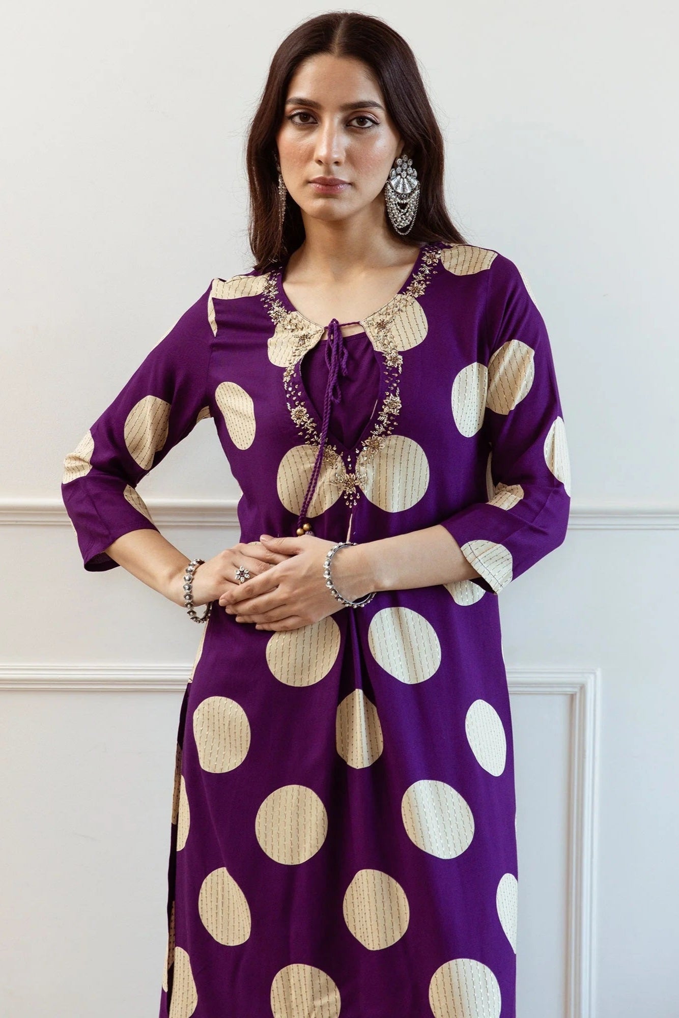 Stylish Printed A-Line Kurta Palazzo Set | Rayon Cotton 2-Piece Outfit