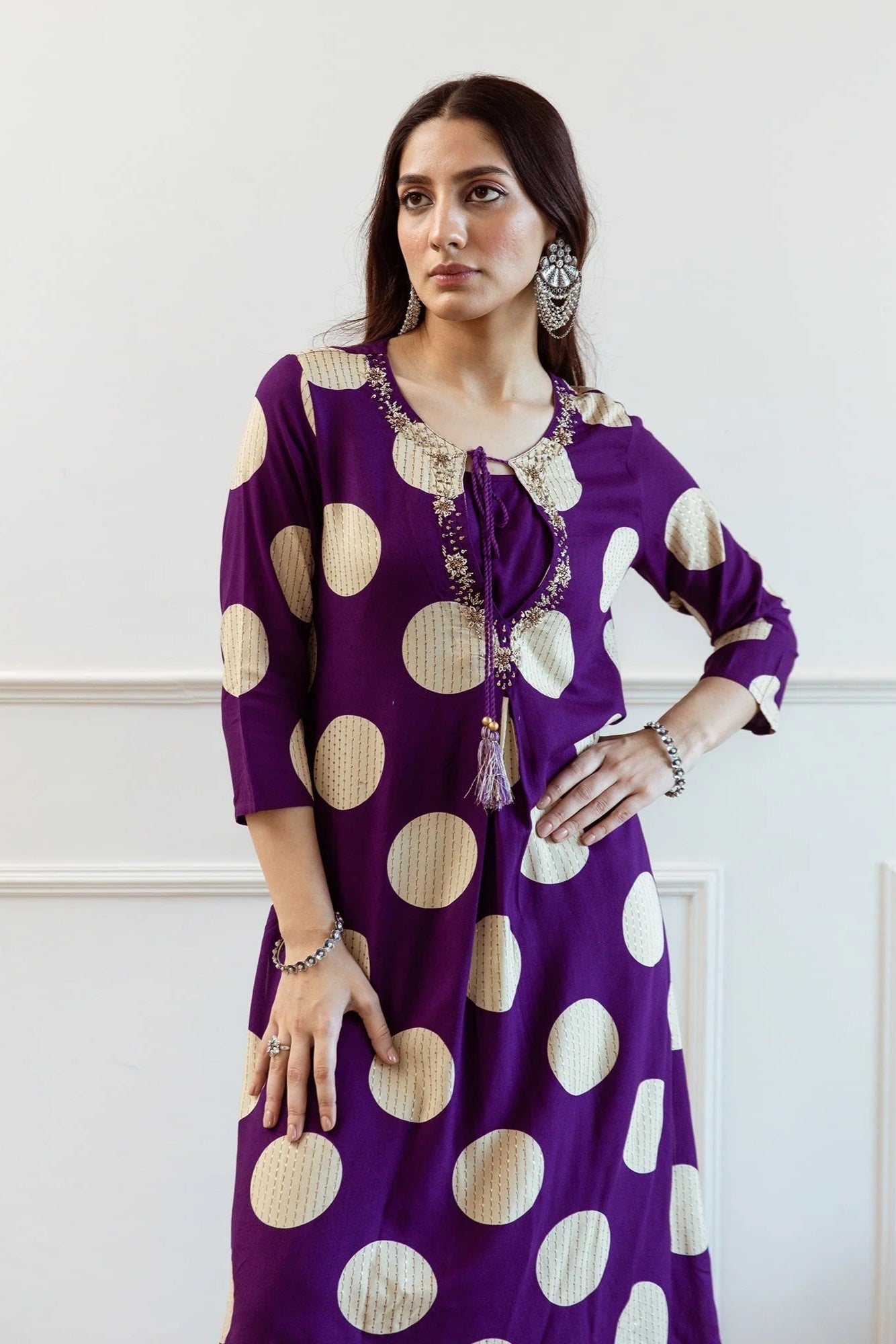 Stylish Printed A-Line Kurta Palazzo Set | Rayon Cotton 2-Piece Outfit