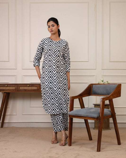 Monochrome Maze Co-Ord Set