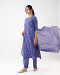 Lavender Grace Kurta Pant Set with Dupatta